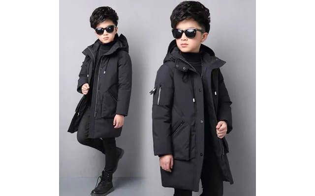Kid's Clothing Cotton Padded Jacket Winter Children's Light Down Extended Version Of Medium And Large Children Warm Cott