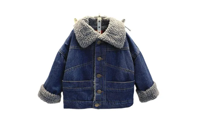 Kids Clothing Plus Velvet Thick Winter Girls Warm Jacket Children's Clothing Lambskin Top