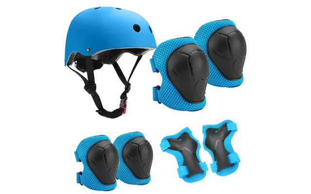 Kids Protective Gear Set - Knee & Elbow Pads For Roller Skating, Skateboarding, Biking & Scooters, 6-7 Pcs, Breathable &