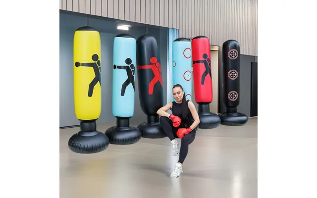 Kids Punching Bag Stand 1.6m Height Inflatable Boxing Pillar With Base Anti Fall Training Toy For Children