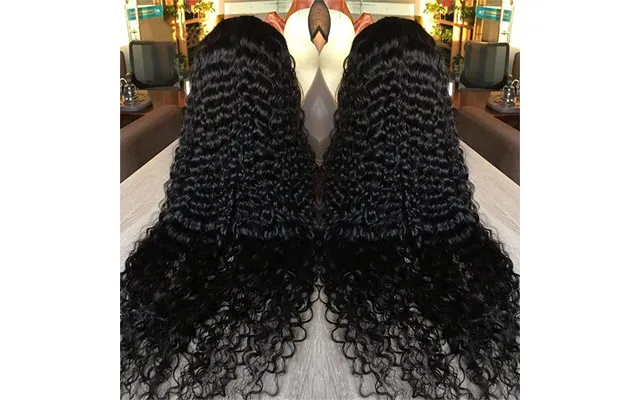 Kinky Curly Water Wave 13x4 Hd Transparent Lace Front Human Hair Wigs Remy Raw Indian Hair Lace Frontal Wig For Women 4x