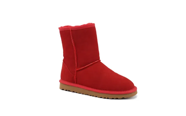 Klassische Damen-schneestiefel Mit Geradem Bein Und Mittelhohem Schaft Für Herbst Winter - Herren-baumwollschuhe