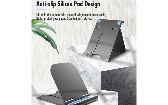 Kunjiuyou Universal Portable Adjustable Mobile Phone Tablet Holder Stand Desktop Bracket-black