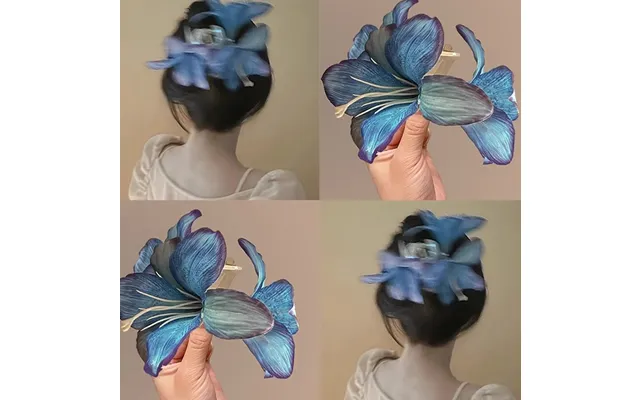 Lad' Style Three-dimensional Lily Flower High-end Back Of The Head Shark Clip - Atmospheric Feeling