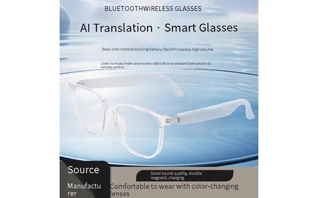Lc-102 Ai Smart Translation Glasses Bluetooth - Uv Protection