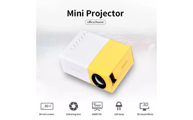Led Home Office Projector Hd 1080p Micro Mini 3d Projector English Source Factory Goods