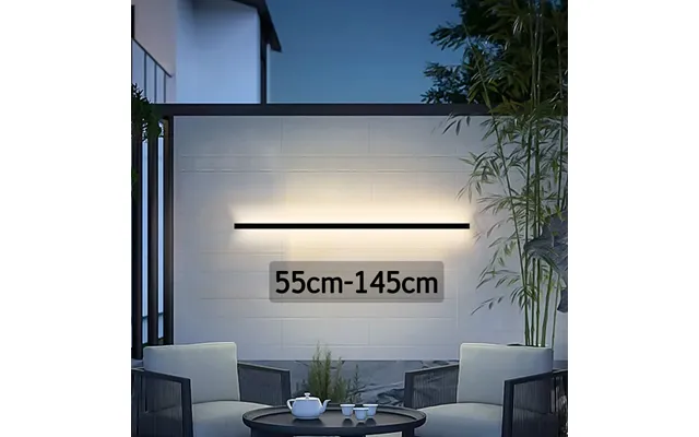 Led Lighting Lamp Ip65 Garden Ac Wall Light Outdoor Waterproof Modern Long Strip 85-256v Outdoordecoration
