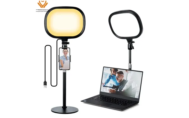 Led Ring Live Streaming Video Conference Selfie Photography Soft Square Beauty Full Screen Fill Light