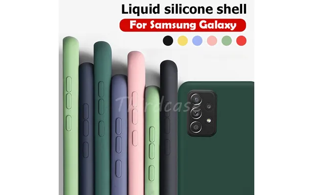 Liquid Silicone Case For Samsung A52s A72 A82 A41 A42 A12 Nacho Shockproof Cover Galaxy A13 A02s A03s A11 A22 A21s A31 A