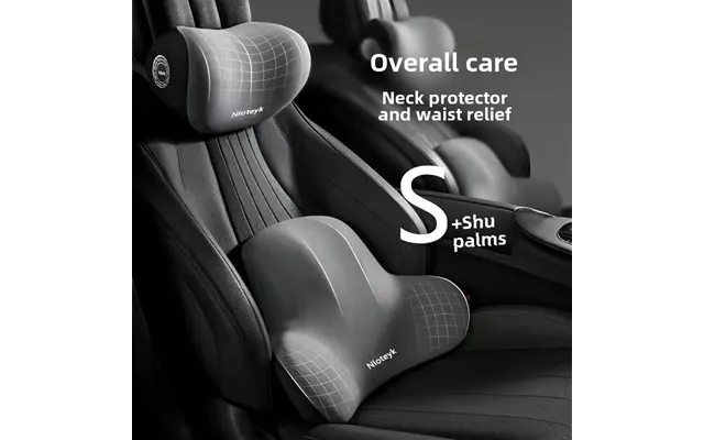 Logo Customized High-end Car Small Headrest Lumbar Support Memory Foam Cushion Lumbar Cushion Backrest Lumbar Pillow Car