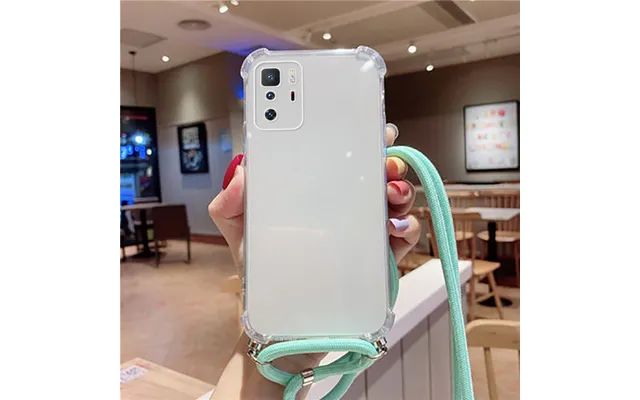 Luxury Cute Lanyard Silicone Phone Case For Xiaomi Redmi Note 10 10s 9 8 Mi 11 10 9 T Lite Pro Ultra-thin Necklace Rope