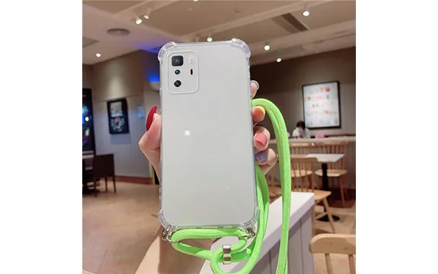 Luxury Cute Lanyard Silicone Phone Case For Xiaomi Redmi Note 10 10s 9 8 Mi 12 11 T Lite Pro Ultra-thin Necklace Rope Co