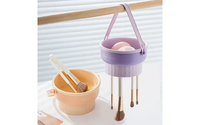 Makeup Brush Cleaning Box Silicone Beauty Sponge Cleaner Set Cosmetic Brush Washing Cup Storage Case Puff Drying Rack