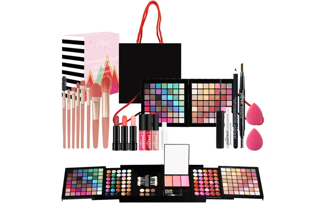 Makeup Sets Popfeel Set 177 Color Eye Shadow Palette Blush Lip Gloss And Contouring Set With Brush Suitable For Beginner