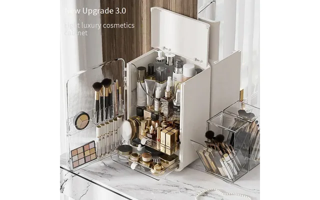 Makeup Tools & Accessories Large Capacity Skin Care Storage Cabinet Desktop Lipstick Box Storage Box Dressing Table Dust