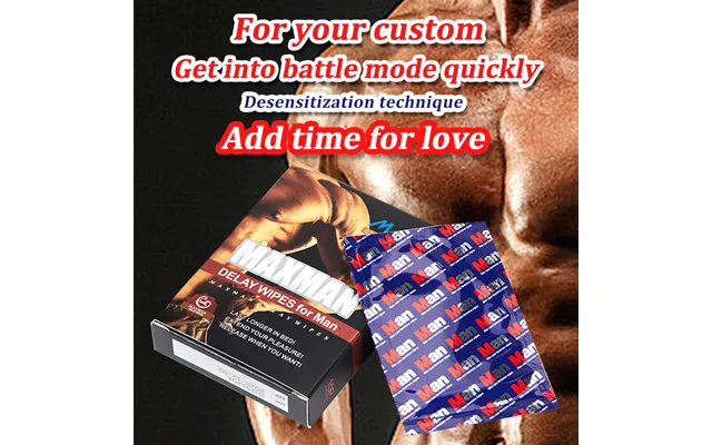 Maxman Men's Delay Wet Wipes 10-piece Set - Intimate Partner Time Extender