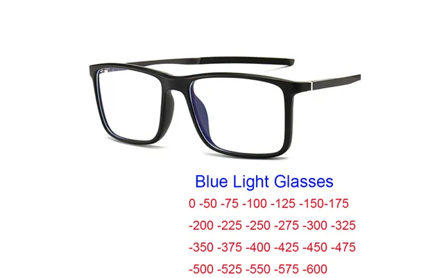 Men Myopia Blue Light Glasses Filter Computer Eyes Husband Prescription Short Sighted Eyeglasses Sleeping Better Vision 