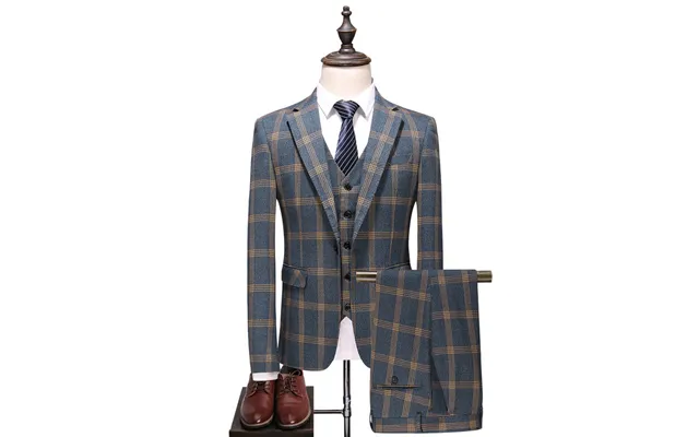 Men's Business Casual Large Size Popular Suit Suit Korean Version Of The Slim Suit Three-piece Youth Wedding Dress