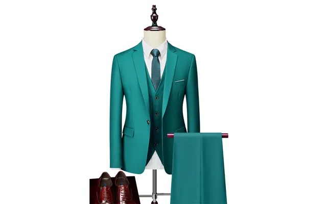Men's Business Casual Suit Wedding Groom One-button Dress Suit Three-piece Set P190