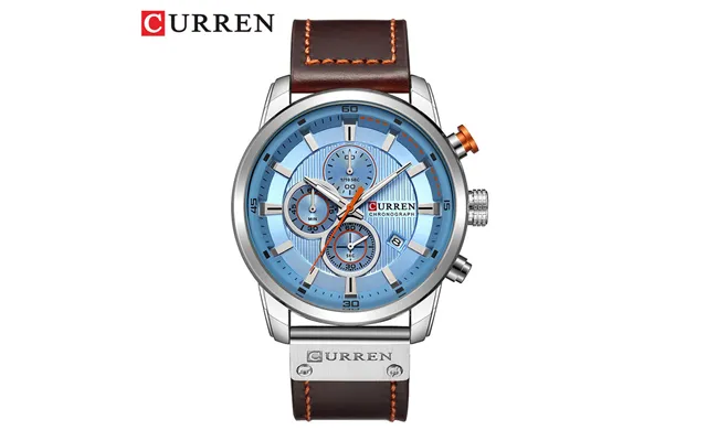 Men's Classic Waterproof Quartz Watch With Calendar - Stainless Steel Case & Genuine Leather Strap