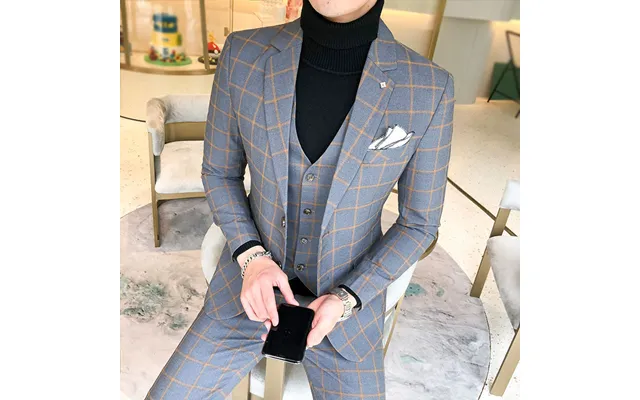 Men's Clothing 2024 New Men's Hot New Style M-4xl Suit Large Size Korean Style Wedding Suit
