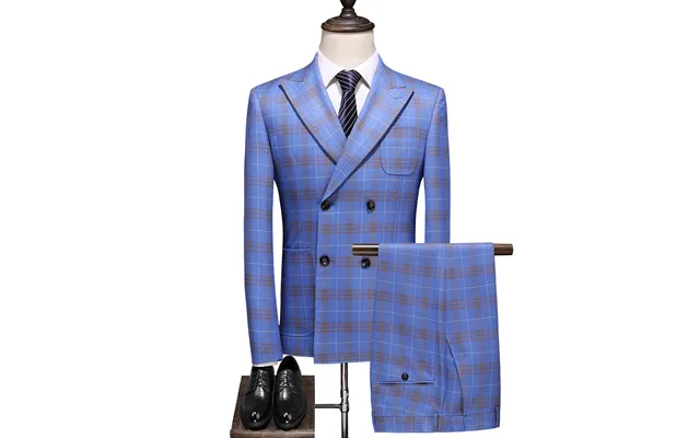Men's Double-breasted Three-piece Wedding Dress
