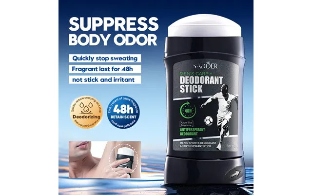 Men's Fragrance 50g Summer Non-sticky Refreshing Antiperspirant Stick Skincare Product
