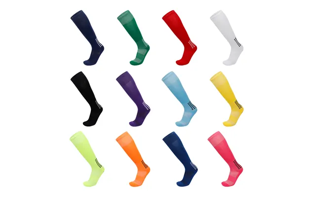 Men's Long Anti-slip Football Socks With Cushioned Terry Sole High Knee Sports Socks For Soccer & Training
