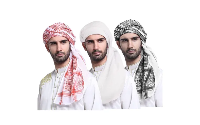 Men's Scarves Jacquard Outdoor Square Scarf Ethnic Style Scarf Windproof Head Wrap Square Scarf