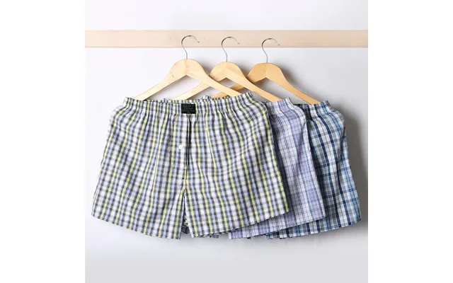 Men's Underwear Cotton Men's Boxer Briefs Loose Arrow Pants Thin 80% Cotton Plaid Boxer Shorts Head Pajamas Summer