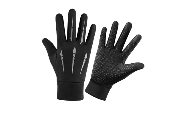 Men's Winter Cycling Gloves Windproof Waterproof Thermal Gloves With Touchscreen Fingers