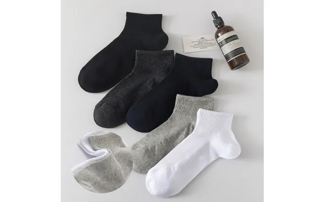 Mesh Socks Men's Socks Spring And Summer Sports Men's Short Socks Low Top Solid Color Black And White Summer Cotton Sock