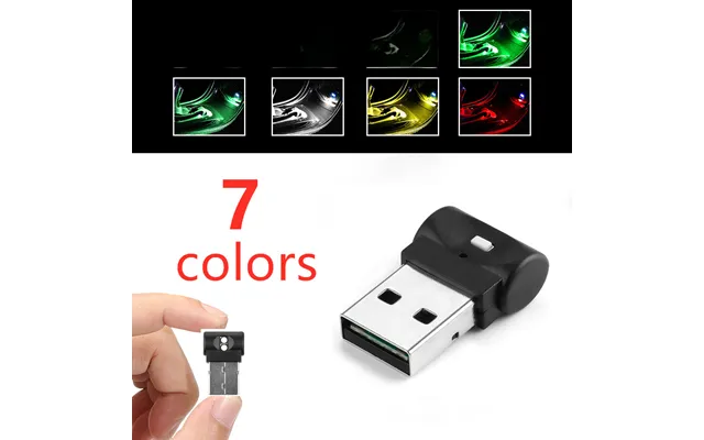 Mini Usbled Car Light Car Interior Atmosphere Light Decorative Light Emergency Lighting Pc Car Colorful Light Steam