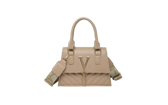 Modische Damenhandtasche Mit Quastenbesatz - Einfarbige Umhängetasche