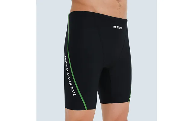 Momasong Men's Swimming Trunks Professional Sun Protection Quick-drying Long Five-point Swimming Trunks Plus Fattened Bo