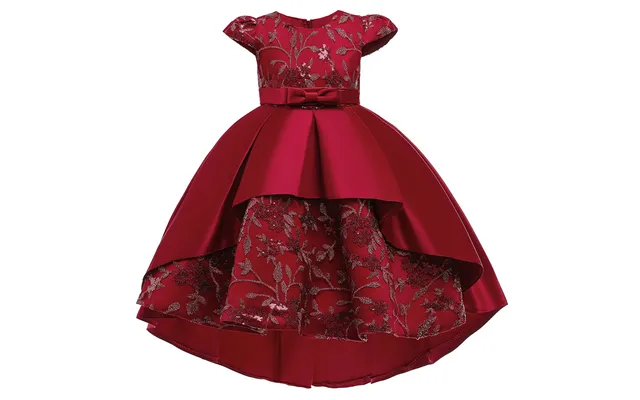 Mother & Kids 2024 New Baby Clothes Sequin Girl Trailtrain Birthday Party Girl Catwalk Dress Flower Girl Dress