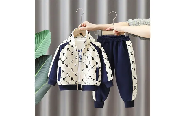 Mother & Kids Boys Autumn Sports New Style Handsome Baby Fashion Children's Trendy Casual Two Piece Suit