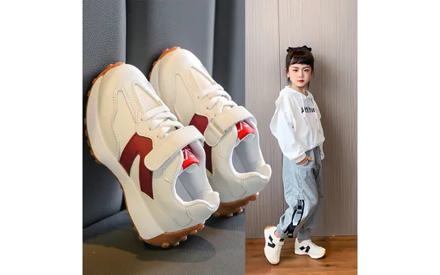 Mother & Kids Children's Slim Waist Sports Shoes Spring New Boys' Non Slip Sports Shoes Girls' Students' Fashionable Whi