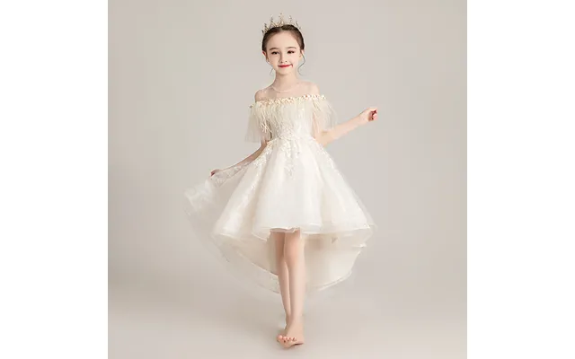 Mother & Kids Girls Princess Dress Fluffy Tulle Children Host Catwalk Evening Dress Little Girl Wedding Dress Flower Gir