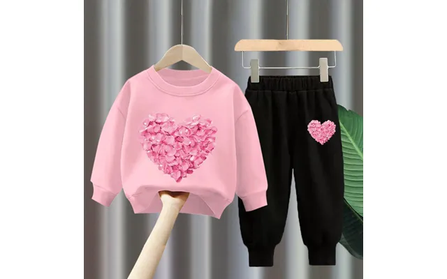 Mother & Kids Girls Suits New Small And Medium Children's Cartoon Western Style Autumn Clothes Baby Cute Sports Sweater 