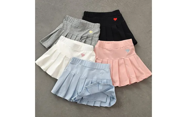 Mother&kids Girls' Pleated Skirt Pants Children's Summer Dress With Safety Pants Thin Medium And Small Children's Skirt