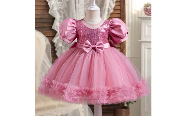 Mother&kids Princess Dress Girl's Fluffy Gauze Flower Girl Wedding Dress Little Girl Catwalk Children's Evening Dress Ho