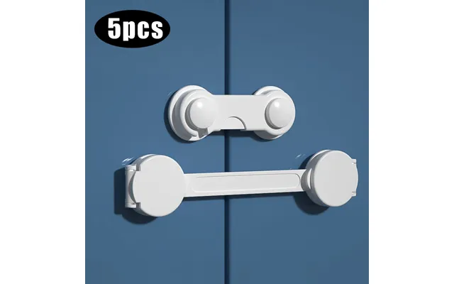Multi-function Security Protection Locks Baby Safety Cabinet Drawer Door Buckle Home White Toilet Refrigerator Lock 5pcs