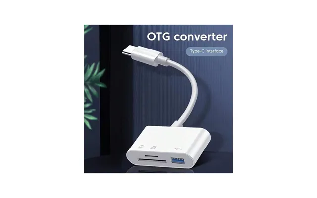 Multi-functional 3-in-1 Usb C Otg Adapter - Pvc, Sd Tf Card Reader, Camera Support Compatible With Ipad Pro, Macbook, Ch