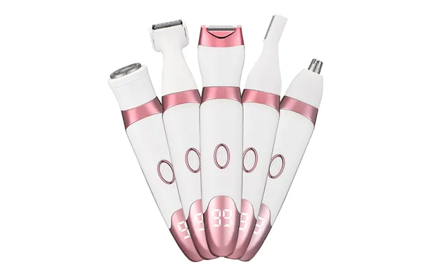 Multifunctional Electric Removal Device Shaver 5-in-1 Digital Display Women's Body Private Area Hair Trimmer -