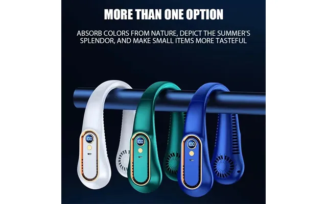 Neckband Fan - Bladeless Digital Display Usb-c Eu