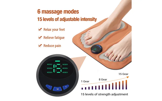 New 3d Massage Pad Ems Micro-current Foot Massage Pad Pulse Foot Massager
