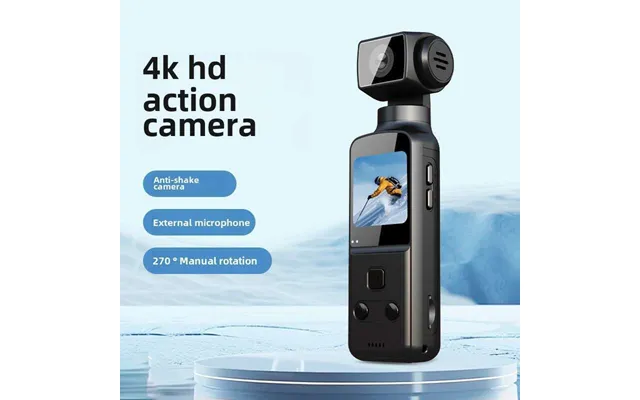 New 4k Sports Pocket Camera 270 Degree Rotating Lens Portable Outdoor Cycling Hd