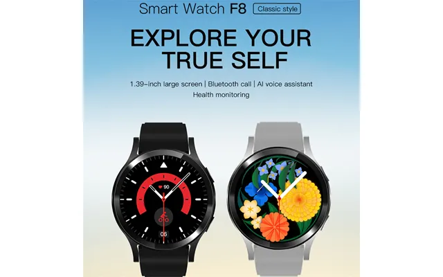 New F8 Smartwatch Ai Voice Assistant Heart Rate - Oxygen