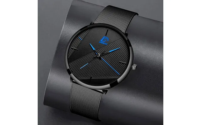 New Fashion Mens Watches Luxury Ultra Thin Stainless Steel Mesh Strap Quartz Watch